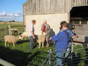 Filming for the BBC's Countryfile at Conygree